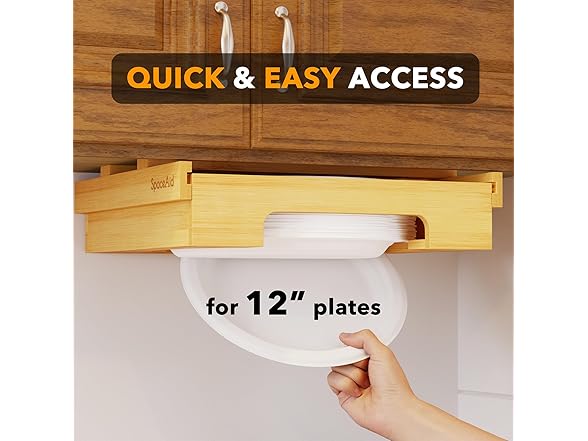 SpaceAid 12-inch Paper Plate Dispenser