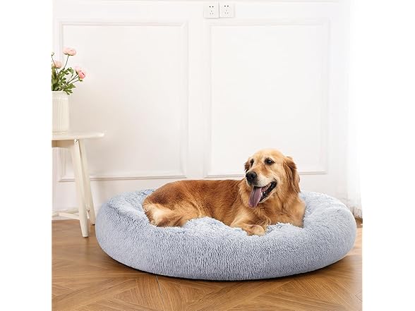 AmazonBasics Donut Pet Bolster Bed for Dog