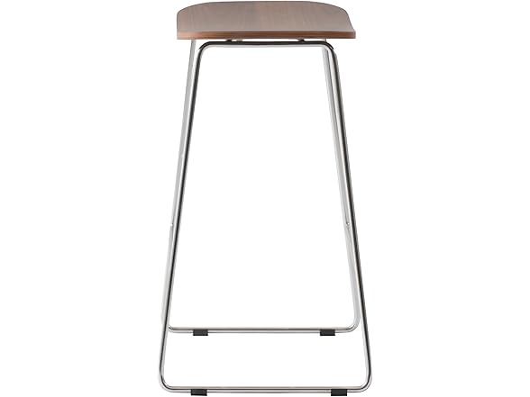 LeisureMod Melrose Walnut Counter Stool