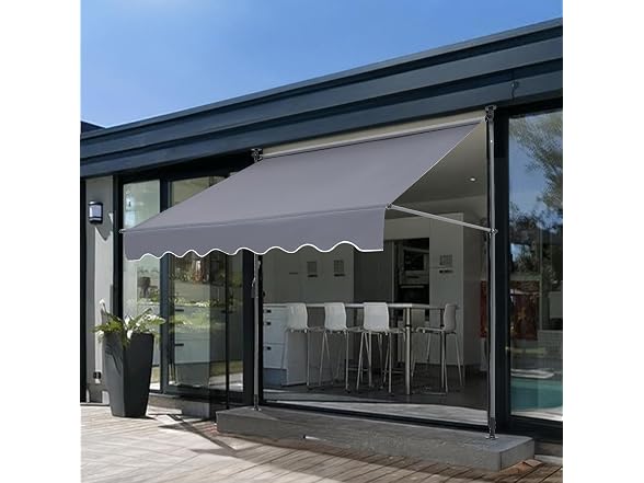 Manual Retractable Awning, 78" Outdoor