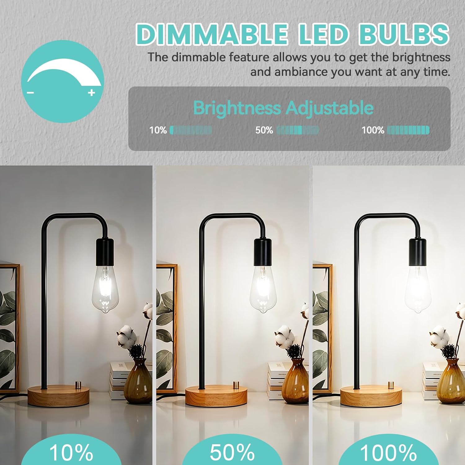 Brightever Dimmable LED Light Bulbs 60W Equivalent - Gallery 17