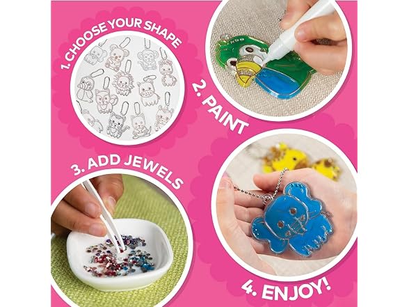 Fun Express Zoo Animal Suncatcher Keychains for Kids
