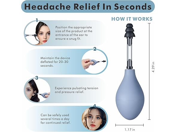 Ear Pressure Relief Suction Device