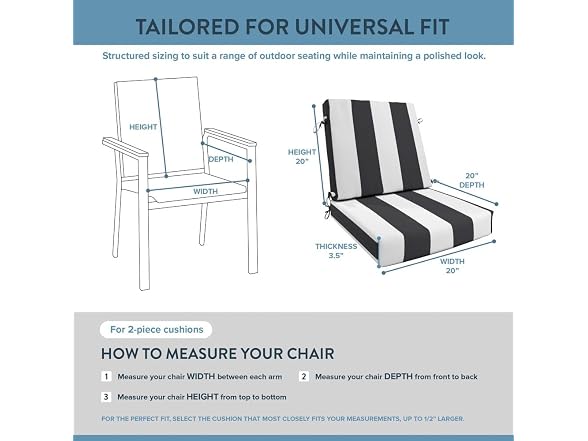California Umbrella Outdoor Dining Chair, Patio Seat Cushion