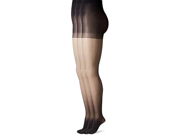 HUE 3Pack Backseam Sheer Hosiery (OS)