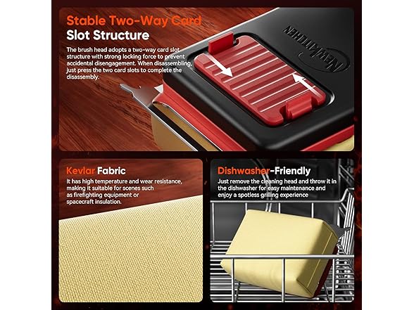 NEWKITCHEN Bristle-Free Steam Cleaning Grill Brush