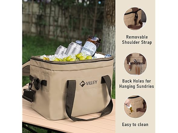 VILLEY Cooler Bag, 30 Cans 20L