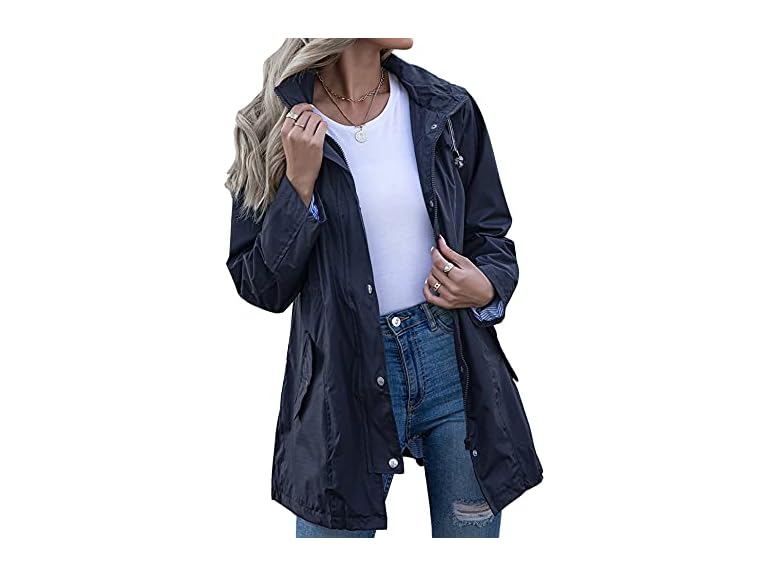 Women's Hooded Lightweight Raincoat 