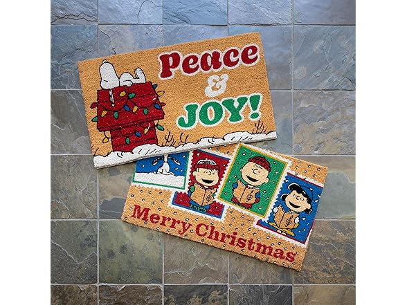 Gertmenian Peanuts Snoopy Coir Doormat
