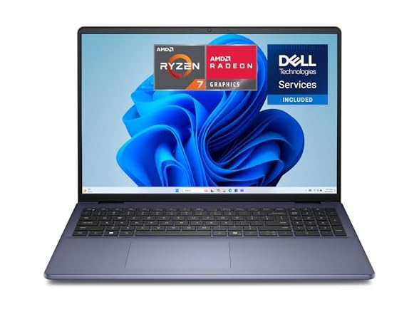 Dell 16 AMD Ryzen 7 FHD+ Laptop