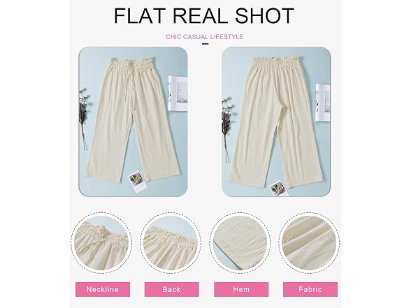 Dokotoo Women (XL) Comfy Casual Loose Tie Pants