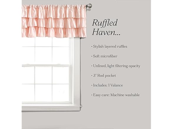 Belle Valance Vintage Chic Style Single Curtain