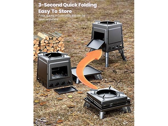 Wood Camping Burning Stove