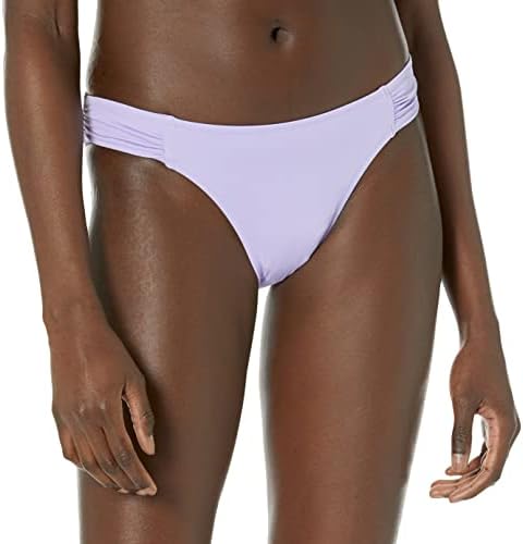 Amazon Essentials Women's Side Tab Bikini Swimsuit Bottom, Lavender, Large