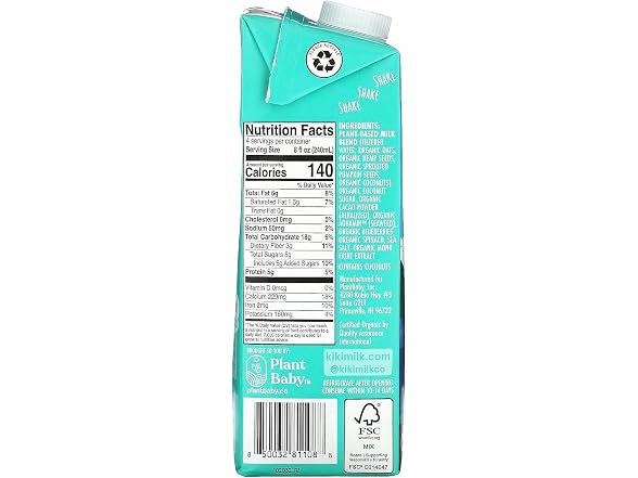 Kiki Milk Organic Plant-Based Milk,