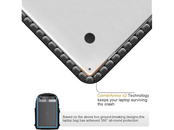 Tzowla Black 17.3" Laptop Backpack