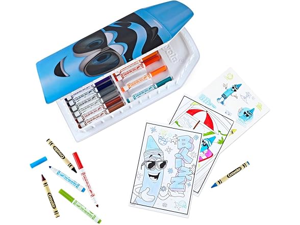 Crayola Coloring Set with Blue Art Case