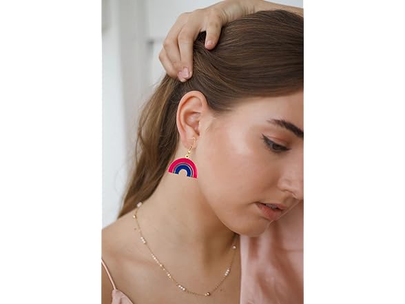 COLDDOX Bisexual Pride Rainbow Earrings