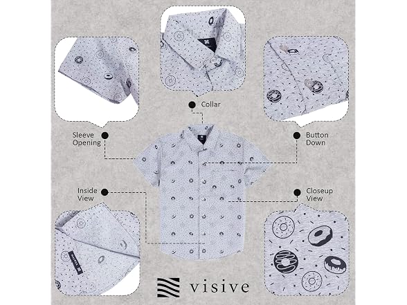 Visive Boys (L) Hawaiian Shirts Short Sleeve Shirt