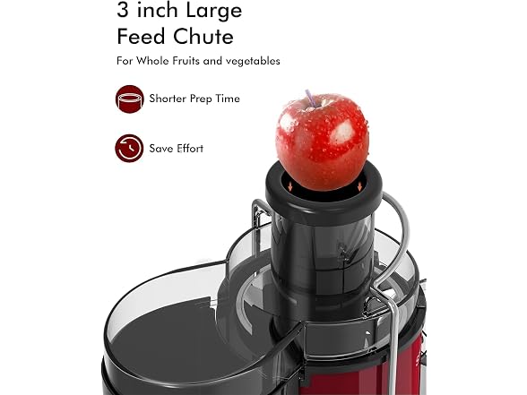 SIFENE Compact Centrifugal Juicer, 3" Wide Chute