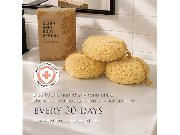 Spongentle Loofah Sponge Dual Texture 3pk