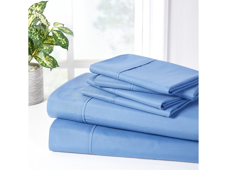 Bibb Home 2000 Count 6-Piece Bamboo Sheet Set with Suregrip