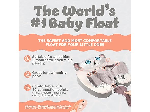 MAMBOBABYFLOAT Explorer Baby Pool Float