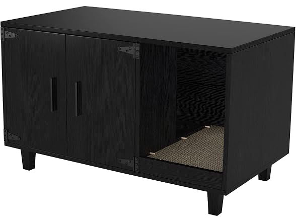 GDLF Modern Wood Pet Crate Cat Washroom Hidde
