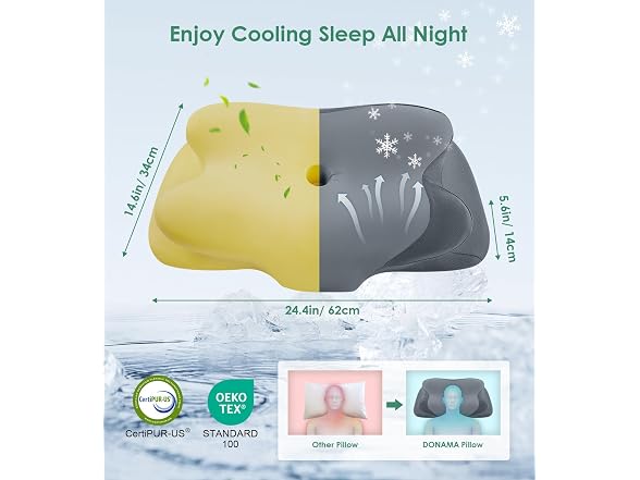 DONAMA Cervical Pillow for Sleeping