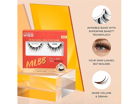 KISS KISS My Lash But Bolder, False Eyelashes