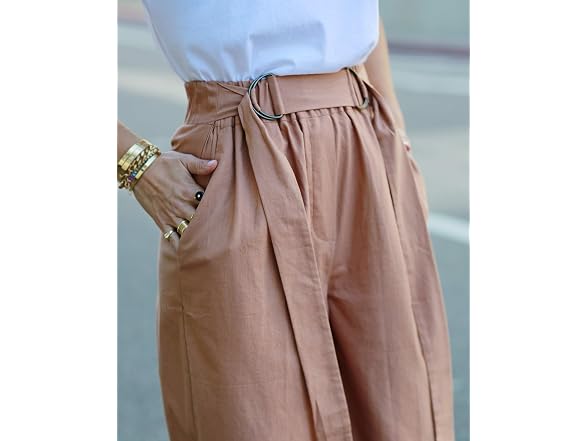 The Drop Taupe High Waisted Cropped Wide