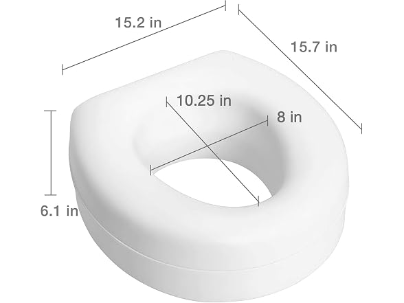 HealthSmart Enhanced Comfort 5 Raised (Round)