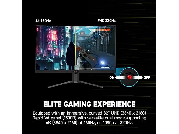 MSI 31.5" Curved UHD Monitor | MAG 321CUPDF