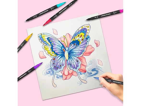 72 Markers For Adult Coloring Books