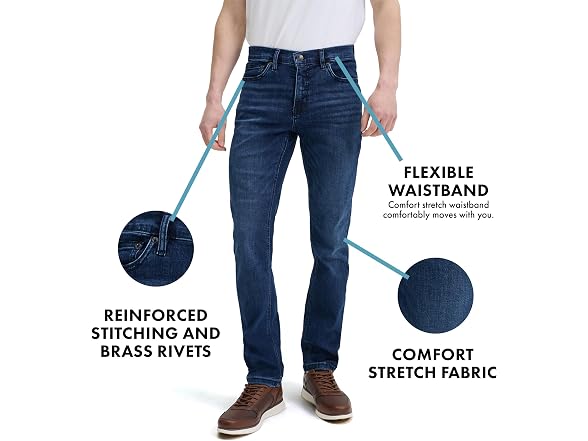 Urban Star Men (30W x 32L) Slim Stretch Jeans