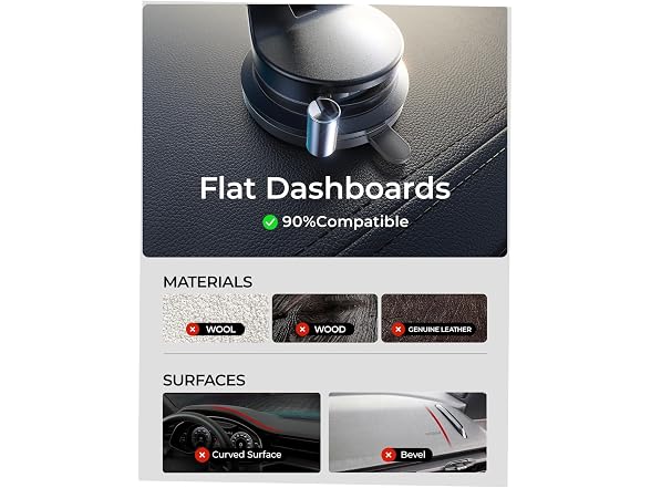 LISEN Ultra Suction Car Phone Mount