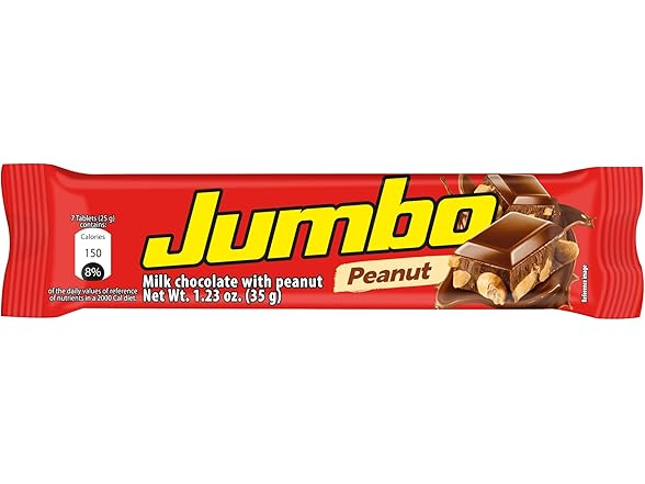 Jumbo Peanut Chocolate Bar 12ct 14.8oz