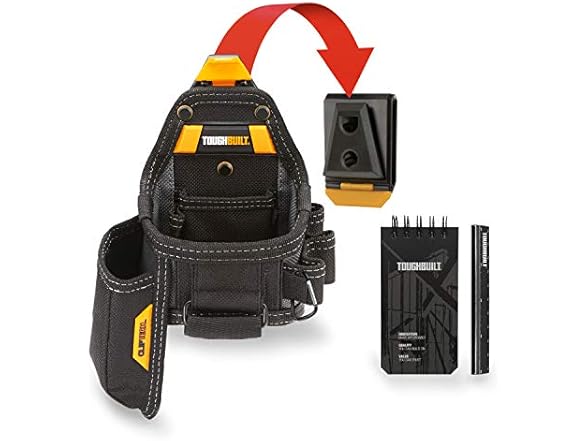 ToughBuilt TB-CT-25X Tape and Knife Pouch + Noteboo