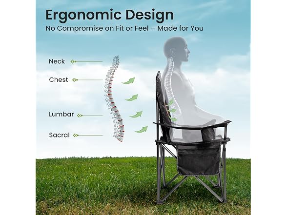 Suptinwear 2-Pack Oversized Camping Chair