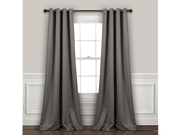 Lush Decor Insulated Grommet Blackout Curtain Panels, Pair