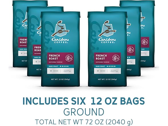 Caribou Coffee Ground Coffee Dark Roast