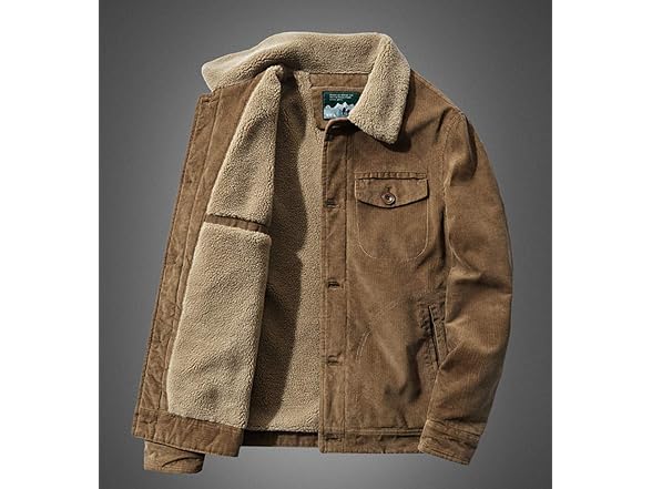 Chouyatou Men (XL) Casual Thicked Sherpa Jacket