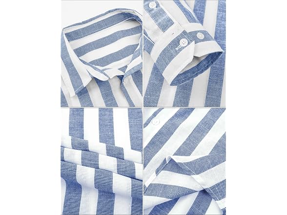 Jmierr Men (M) Linen Shirts Summer Casual Shirt