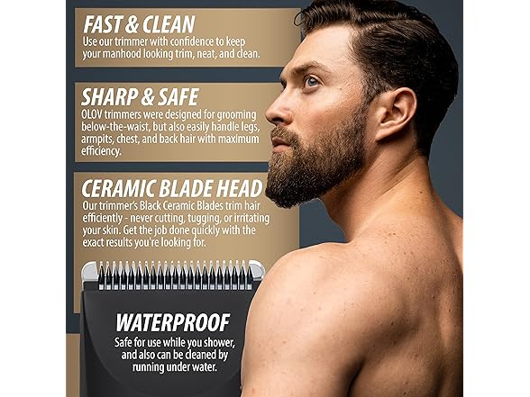OLOV Electric Body Hair Trimmer