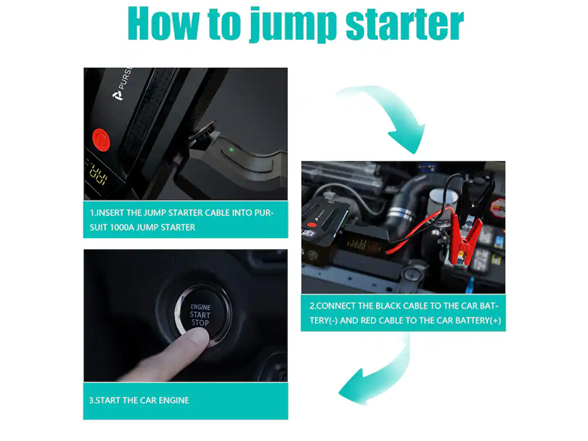 Pursuit 1000A Jump Starter & Power Bank