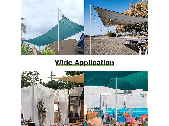 Yescom Sun Shade Sail Extension Pole 2Ft