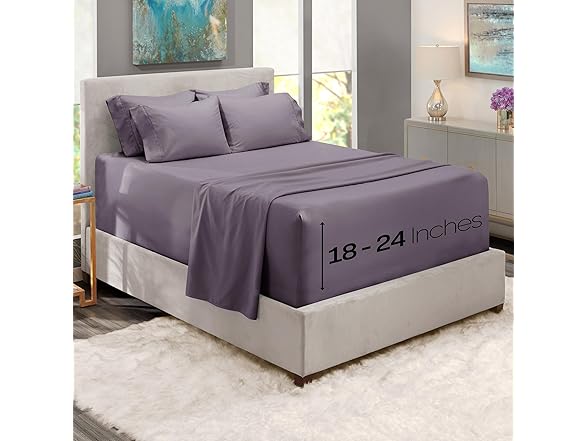 Hearth & Harbor Extra Deep Pocket Queen Sheet Set