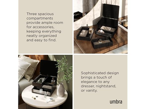 Umbra Malibu Jewelry Box, 3-Tier