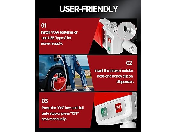 Plynvexa Portable Fuel Transfer Pump