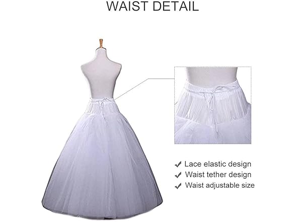 Cenast (OS) A-line Hoopless Petticoat Dresses